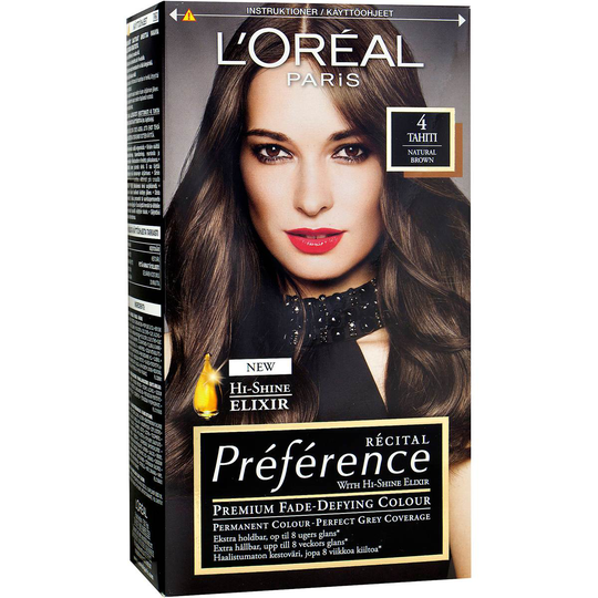 Récital Préférence 4 Tahiti Brun, L'Oréal Paris Hårfärg