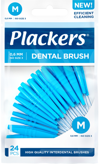 Plackers Dental Brush M 0.6 mm 24 st