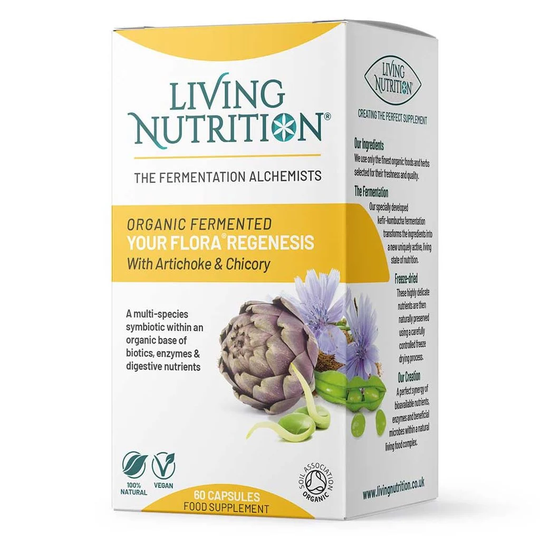 Living Nutrition Your Flora Symbiotic Regenesis 60 kapslar
