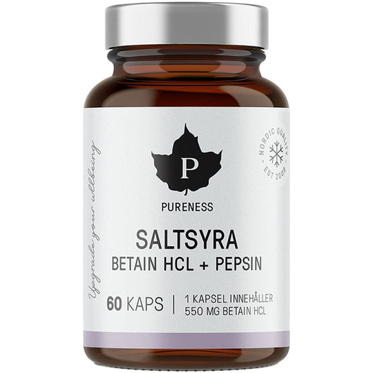 Pureness Beteine HCL Saltsyra 60 st
