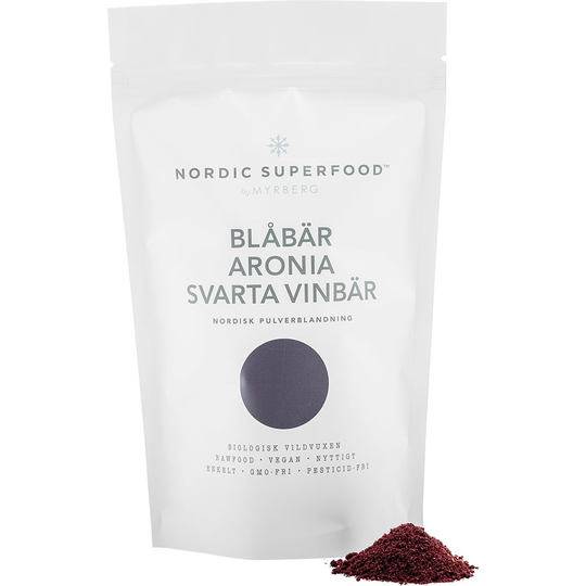 Wild Nordic Berry Powder - Blue, 80 g Nordic Superfood Kosttillskott & Vitaminer