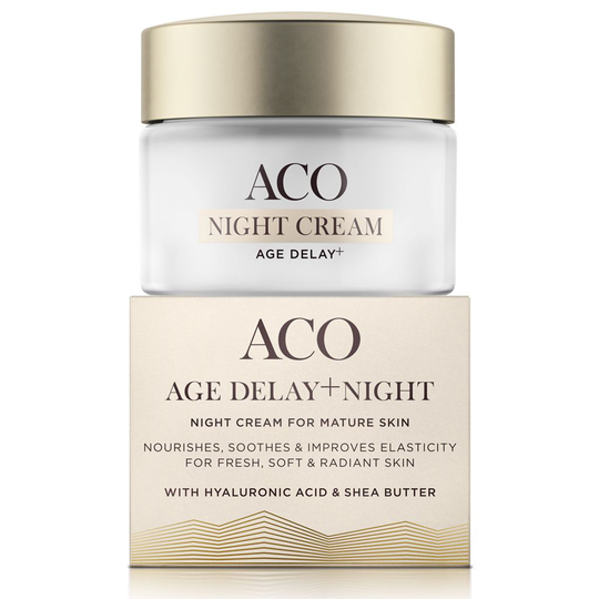 ACO Face Age Delay+ Night Cream Anti Age Nattkräm 50 ml