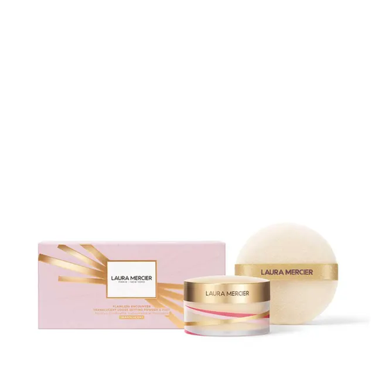 Flawless Encounter Translucent Loose Setting Powder & Puff - Translucent