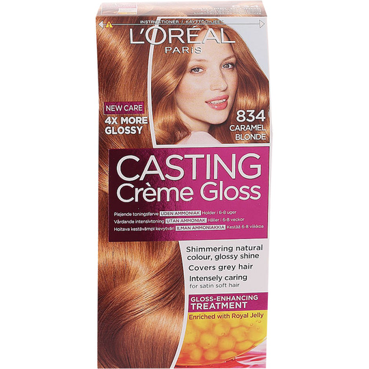 L'Oréal Paris Casting Crème Gloss 834 Ljus Guldkopparblond, L'Oréal Paris Hårfärg
