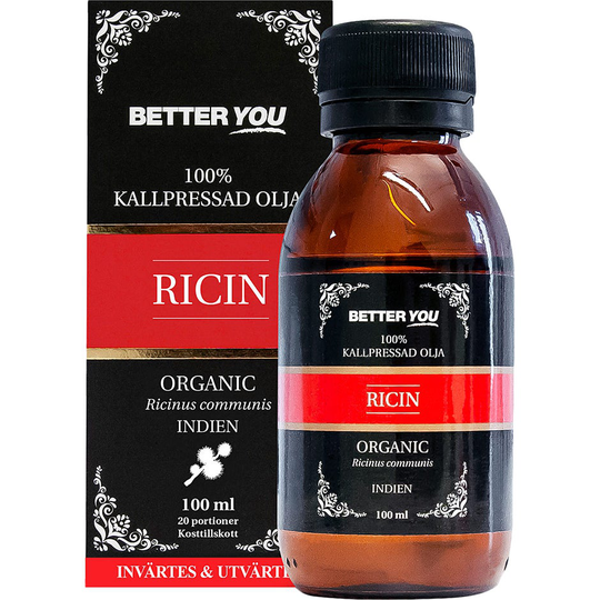 Ricinolja EKO Kallpressad, 100 ml Better You Kroppsolja