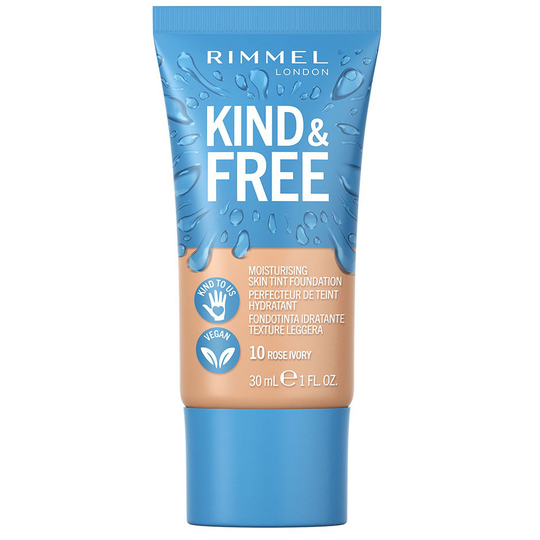 Kind & Free Skin Tint 10 Rose Ivory, Rimmel London Foundation