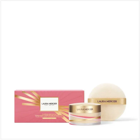Flawless Encounter Translucent Loose Setting Powder & Puff - Translucent Honey
