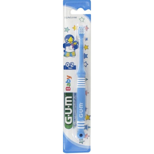 GUM Baby Monster Tandborste 0-2 år - Blandade färger