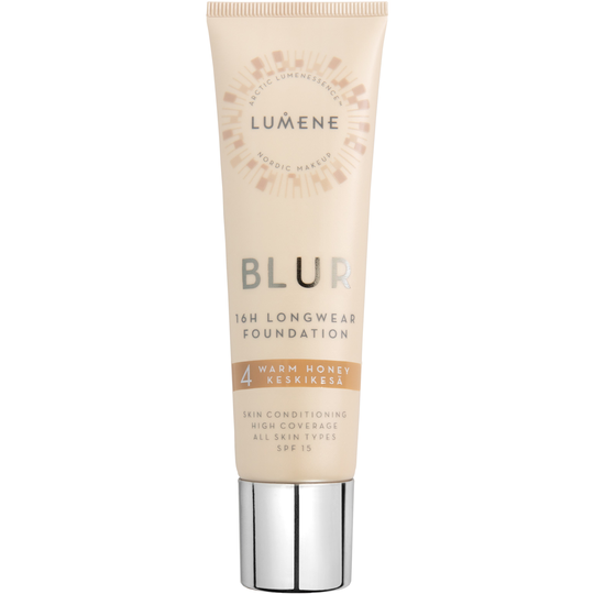 Lumene Blur 16h Longwear Foundation SPF15 4 Warm Honey