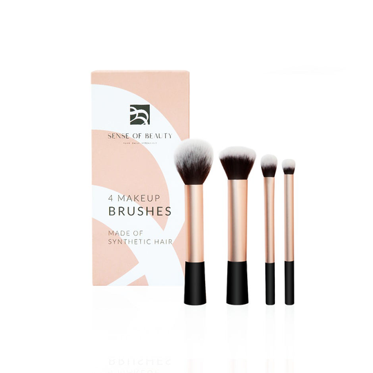 4 Makeup Brushes, Sense Of Beauty Sminkborstar & Penslar