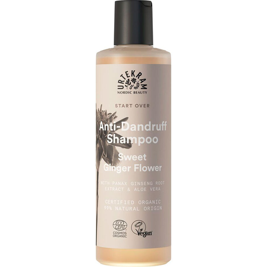 Anti-Dandruff Sweet Ginger Flower Shampoo, 250 ml Urtekram Schampo