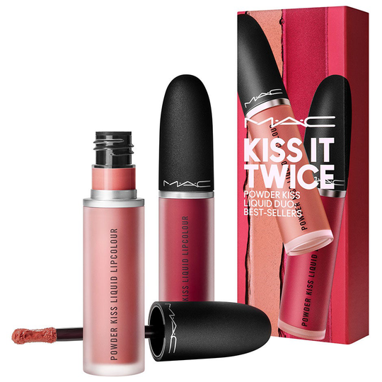Kiss It Twice Powder Kiss Liquid Duo: Best Sellers, MAC Cosmetics Läppglans