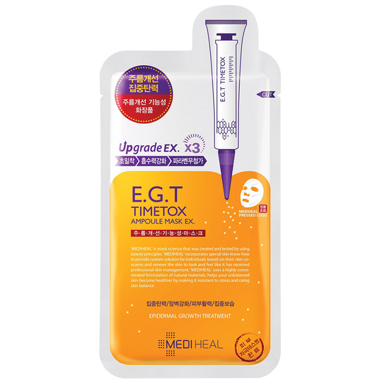 E.G.T Timetox Ampoule Mask, Mediheal K-Beauty
