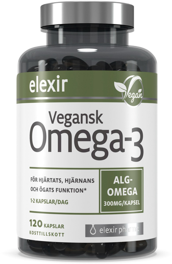 Elexir Pharma Omega-3 Vegansk 120 kapslar 120 styck