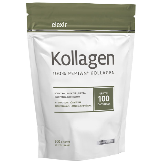 Kollagen - 100 % Peptan® Kollagen, 500 g Elexir Pharma Kosttillskott