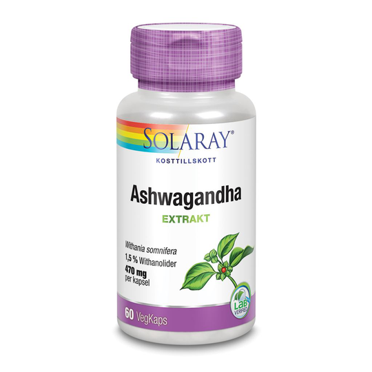 Solaray Ashwagandha 60 kapslar