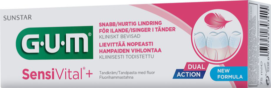 Gum SensiVital+ tandkräm 75 ml