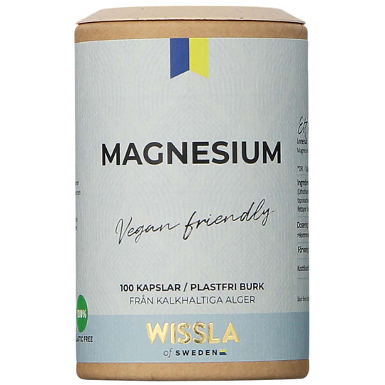 Magnesium, 100 kapslar Wissla of Sweden Kosttillskott & Vitaminer