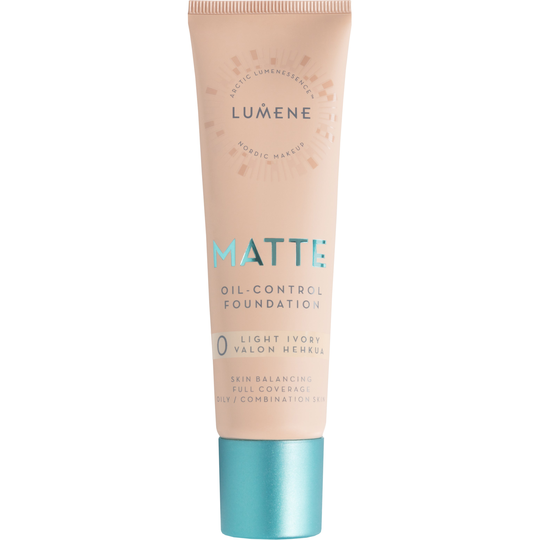 Lumene Matte Oil-Control Foundation 0 Light Ivory