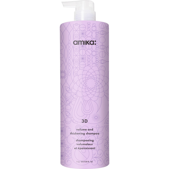 Amika 3D Volume and Thickening Shampoo (1000ml)