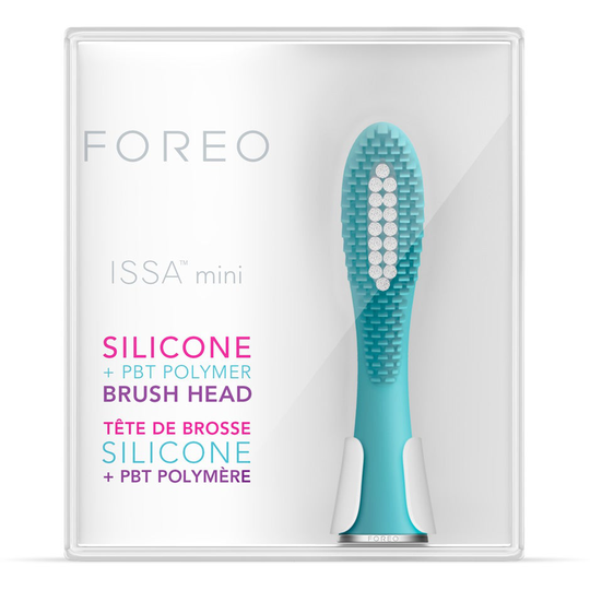 ISSA Mini Summer Sky Hybrid Replacement Brush Head, Foreo Tandborstar