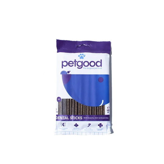 Petgood Dental Sticks Med Insektsprotein Medium 7 st