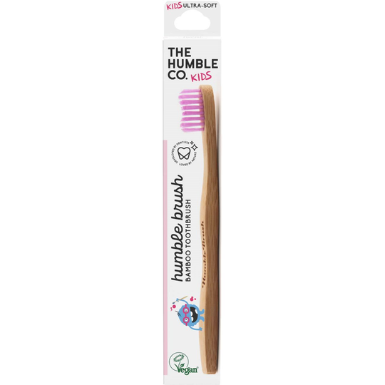 The Humble Co. Bambu Tandborste Barn Lila