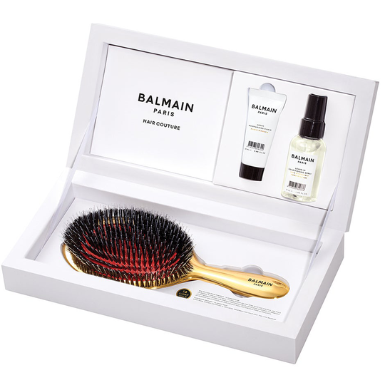 Golden Spa Brush, Balmain Hair Couture Äkta hår