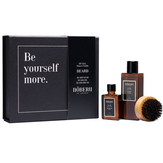 Noberu Giftbox Beard Two Tobacco Vanilla Beard Oil, Beard Wash And Beard Brush