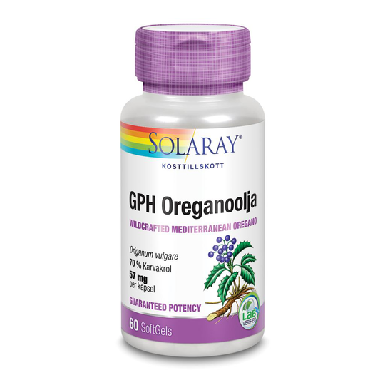 Solaray GPH Oreganoolja 60 kapslar