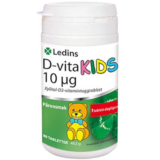 Ledins D-vita Kids 10µg 90 tabletter