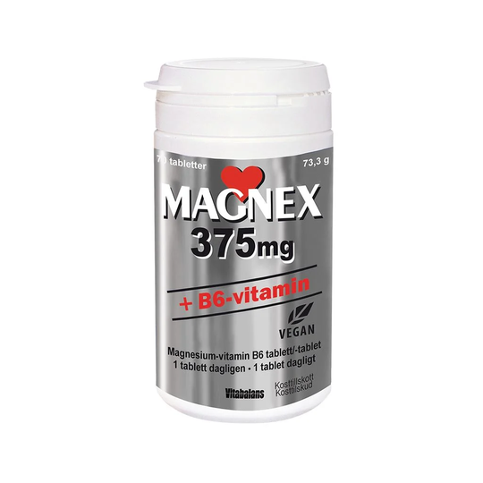 Magnex 375 mg + B6 vitmin 70 tabletter