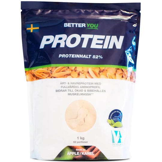 Better You Ärt och havreprotein Äpple Kanel 1000 g