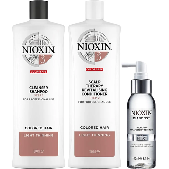 System 3 Trio For Colored Hair, Nioxin Schampo