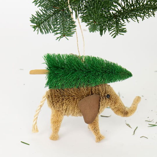 Julhänge Brush Elephant+Tree
