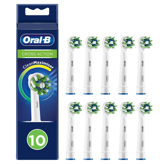 Oral-B Cross Action Clean Tandborsthuvuden 10 st