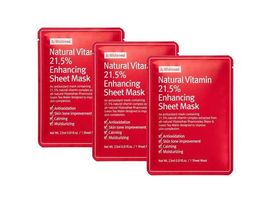 By Wishtrend Natural Vitamin 21,5% Enhancing Sheet Mask, By Wishtrend Sheet Masks