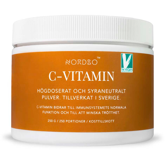 C-vitamin, 250 g NORDBO Kosttillskott