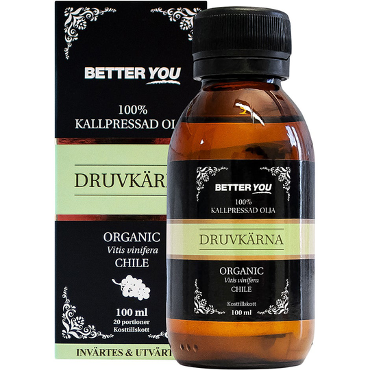 Druvkärnolja EKO Kallpressad, 100 ml Better You Hudserum & Kroppsolja