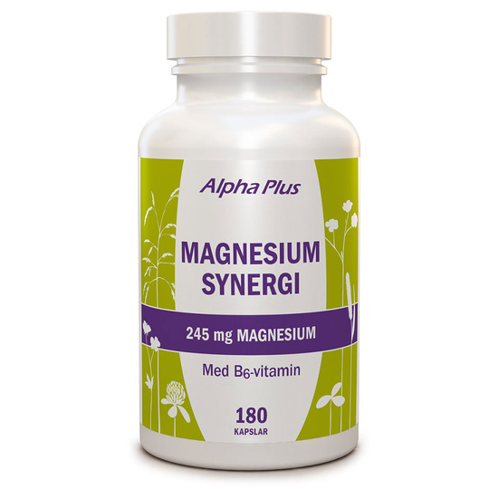 Magnesium Synergi 245mg, Alpha Plus Kosttillskott & Vitaminer
