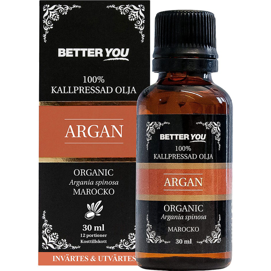 Arganolja EKO Kallpressad, 30 ml Better You Hudserum & Kroppsolja
