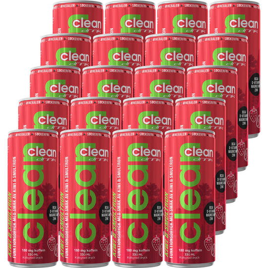 Clean Drink BCAA Kiwi/Wild Strawberry 20-Pack