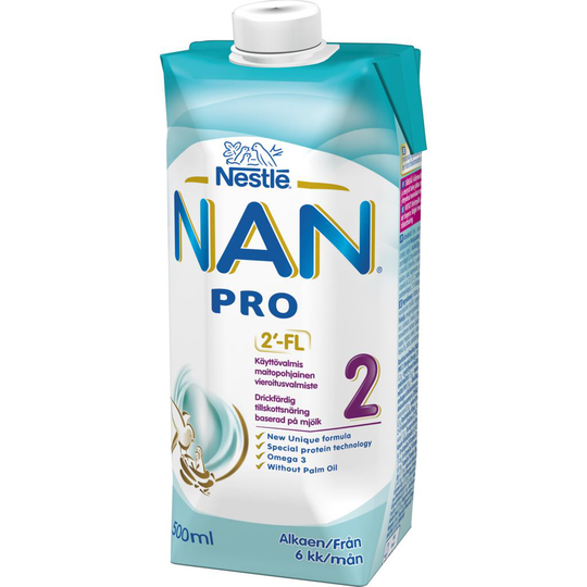 Nestlé NAN PRO 2 Drickfärdig Tillskottsnäring 500 ml