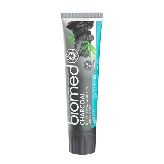 Biomed Charcoal Tandkräm Hydroxiapatit 100g