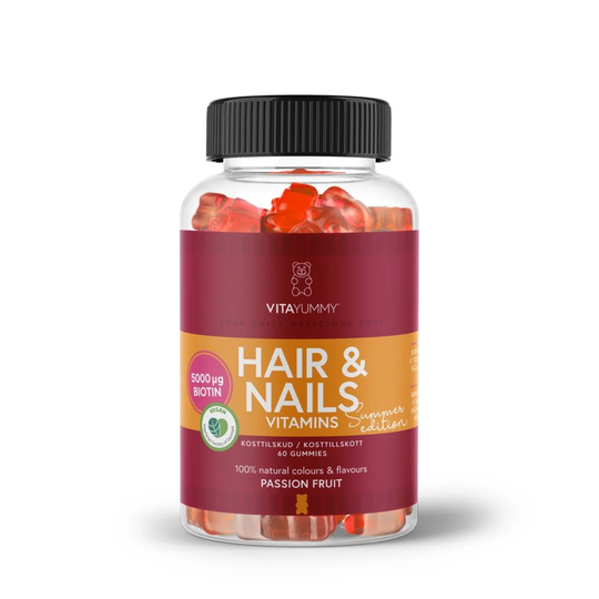 VitaYummy Hair & Nails Passion Fruit 60 tuggtabletter