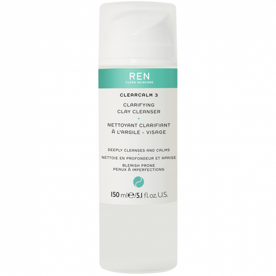 REN Clear Calm 3 Clarifying Clay Cleanser (150ml)
