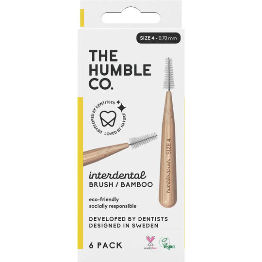The Humble Co. Bamboo Interdental Brush Size 4 Yellow