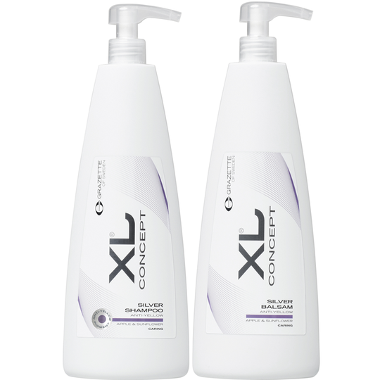 Grazette DUO XL Silver Shampoo & Condtioner 2x1000ml