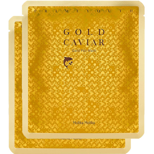 Prime Youth Gold Foil Mask 2P, Holika Holika Sheet Masks