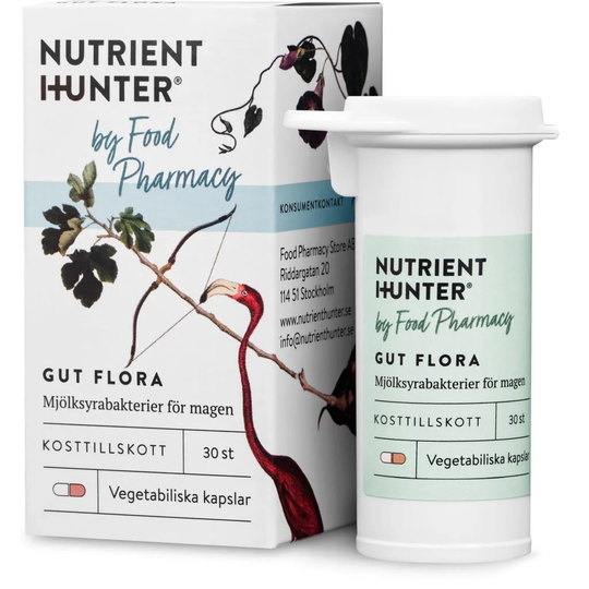 NUTRIENT HUNTER by Food Pharmacy Gut Flora Mjölksyrabakterier 30 kapslar